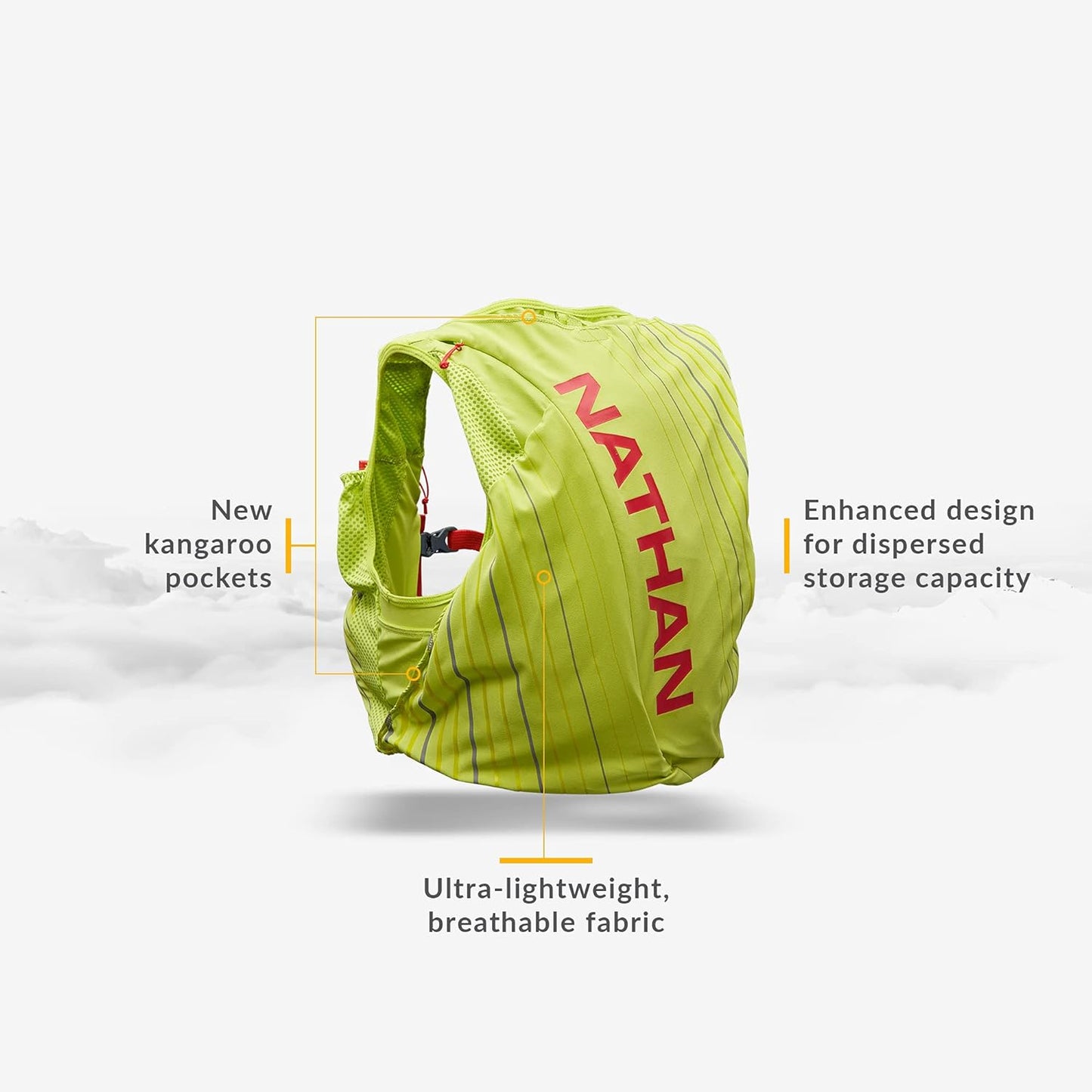 Unisex Pinnacle Race Vest W/ 12L Hydration Pack, Running Vest with Water Bladder, Hydration Vest for Running Women, Water-Resistant, Moisture Wicking