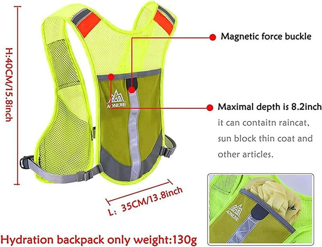 Marathon Running Vest Pack Water Hydration Backpack Outdoor Sport Bag Cycling Camping Climbing Rucksack