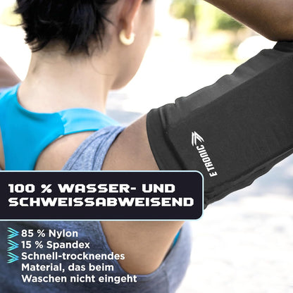 Phone Holder for Running, Cell Phone Arm Bands with Reflective Logo, Phone Strap Armband Fits Iphone and Android, Use for Running, Walking, Hiking and Biking, Gray, XL