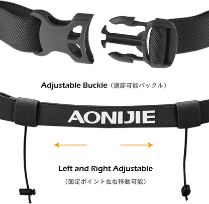 Running Bib Holder Race Belt Runner Bib Strap Race Number Belt for Triathlon, Marathon, Running, Cycling