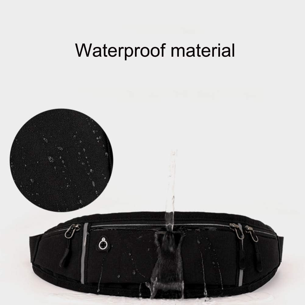 Running Belt Fanny Pack Fitness for Men and Women Outdoor Waterproof Running Belt with Adjustable Strap for Travel Hiking Running Casual Hands Free Wallets Waist Bag Grey Large JL0003 Phone