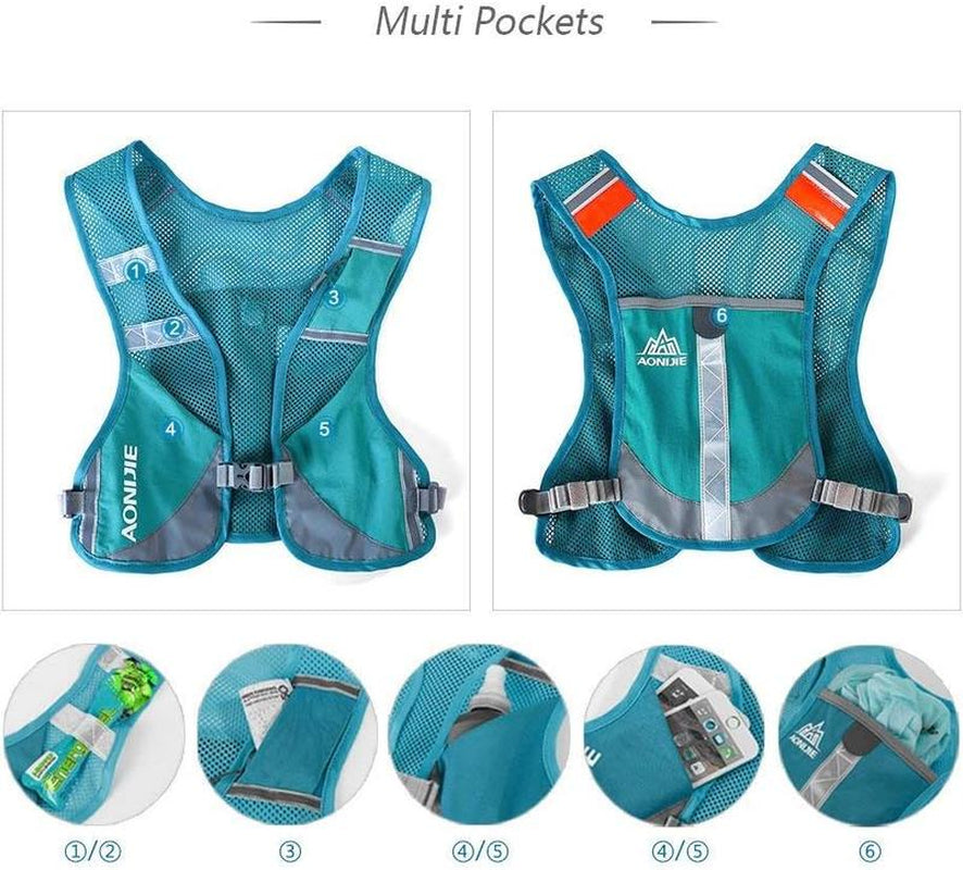 Marathon Running Vest Pack Water Hydration Backpack Outdoor Sport Bag Cycling Camping Climbing Rucksack