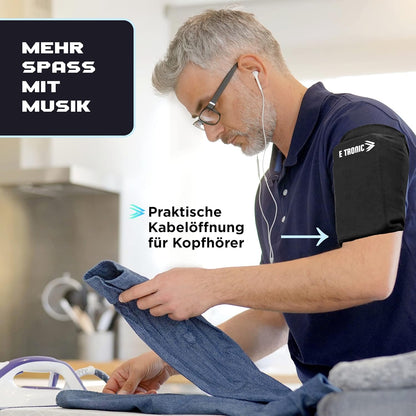 Phone Holder for Running, Cell Phone Arm Bands with Reflective Logo, Phone Strap Armband Fits Iphone and Android, Use for Running, Walking, Hiking and Biking, Gray, XL