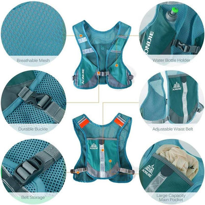 Marathon Running Vest Pack Water Hydration Backpack Outdoor Sport Bag Cycling Camping Climbing Rucksack