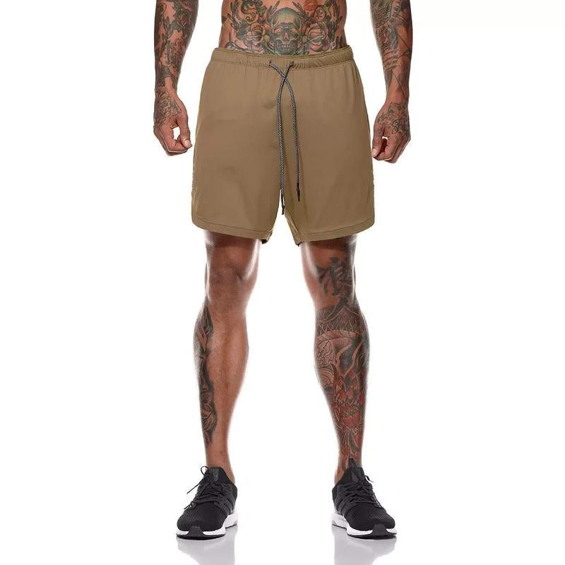 2In1 Mens Running Shorts, Storm Grey | Storm Grey Running Shorts