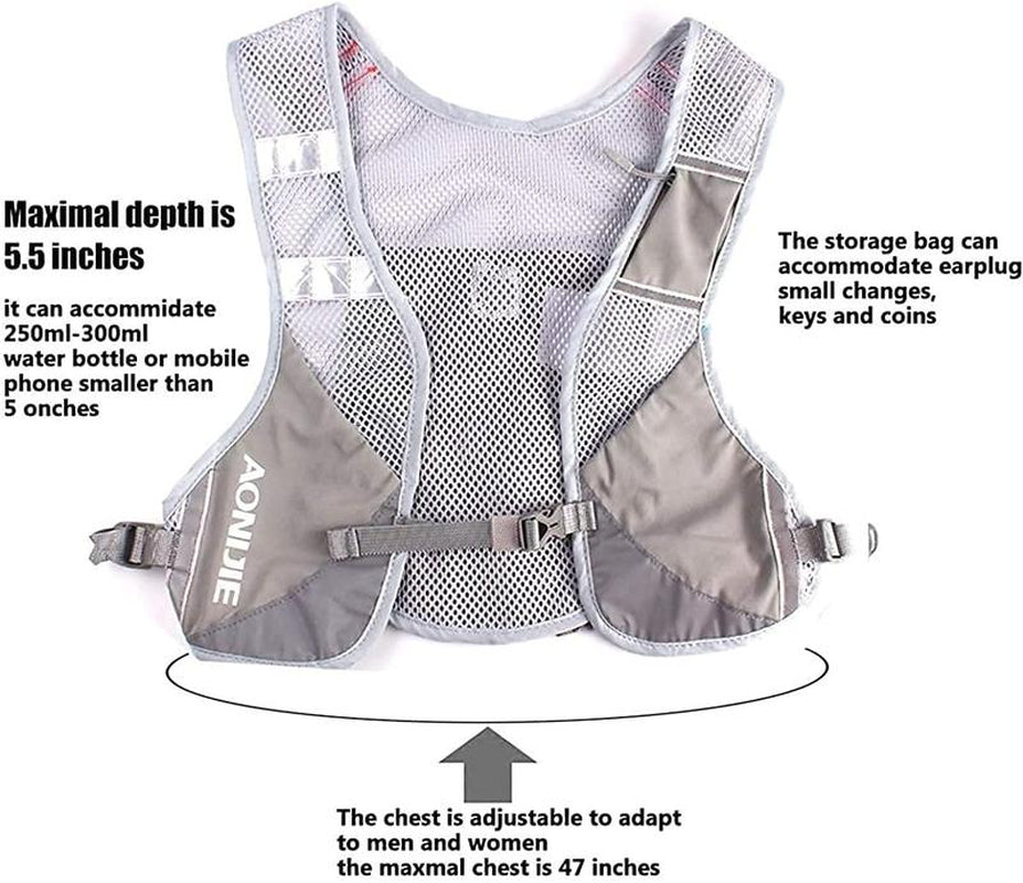Marathon Running Vest Pack Water Hydration Backpack Outdoor Sport Bag Cycling Camping Climbing Rucksack